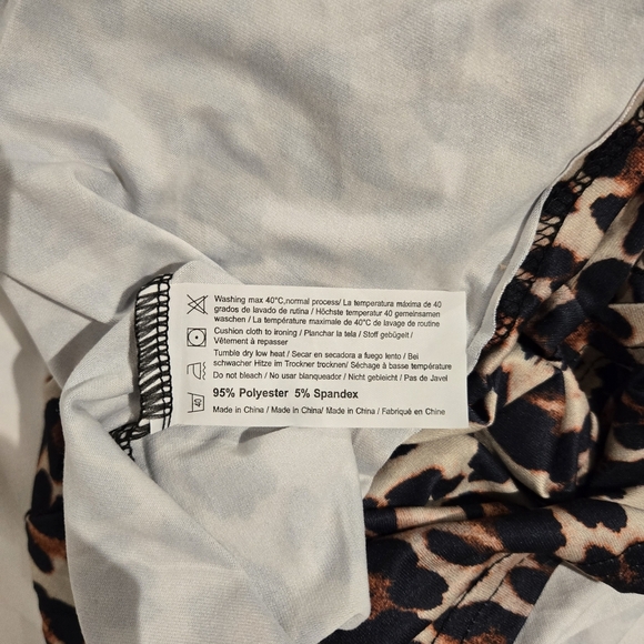 Ekouaer Cotton Leopard Print Sleeveless Pajama Sleepshirt Size Large NWT - Picture 10 of 10